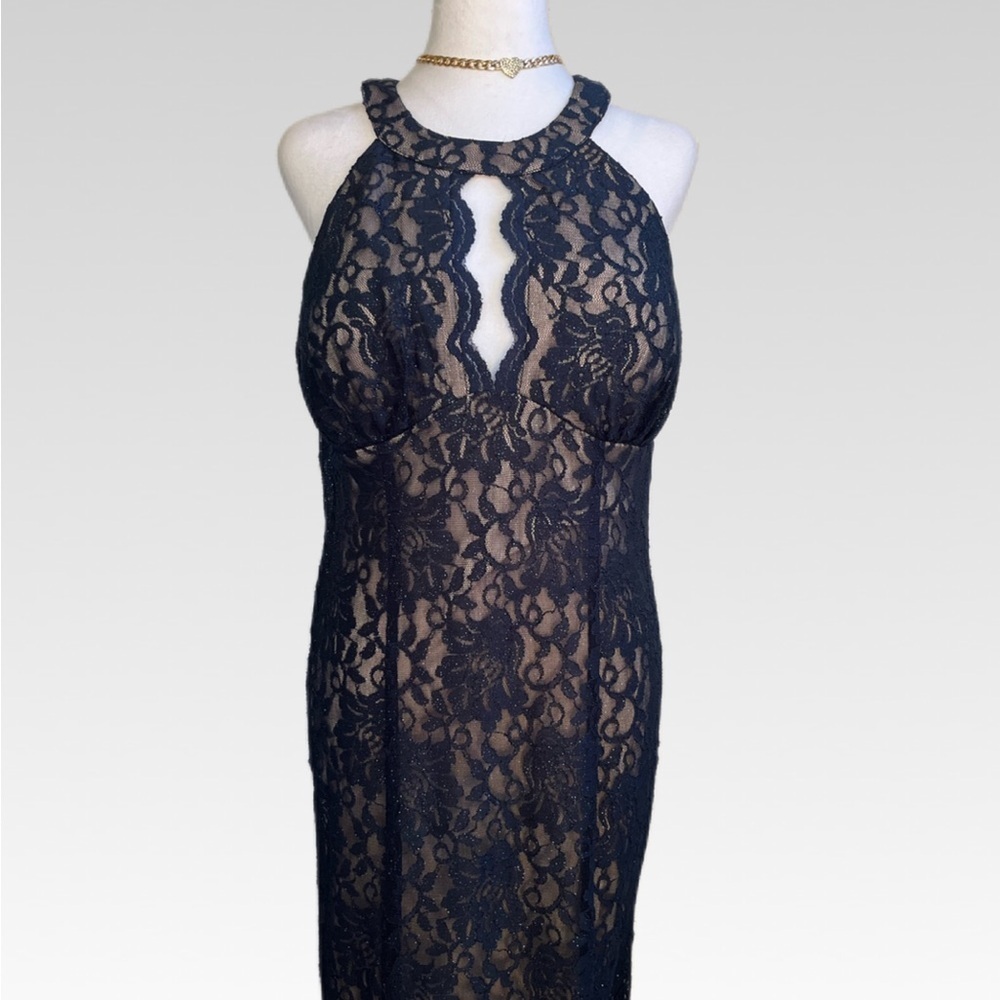 R&M Richards Navy Lace Dress 14 BRAND NEW